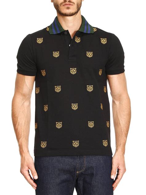 gucci tiger polo shirt|gucci tiger t shirt men.